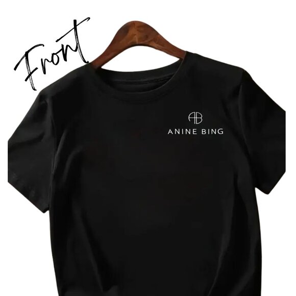 Anine Bing Black Oversized T-Shirt - Picture 2 of 3